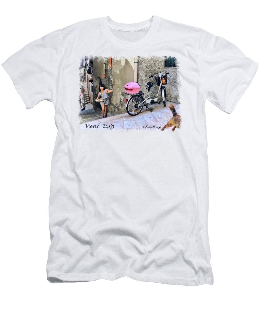 Vieste T-Shirt featuring the photograph Angel Face.Vieste.Italy by Jennie Breeze
