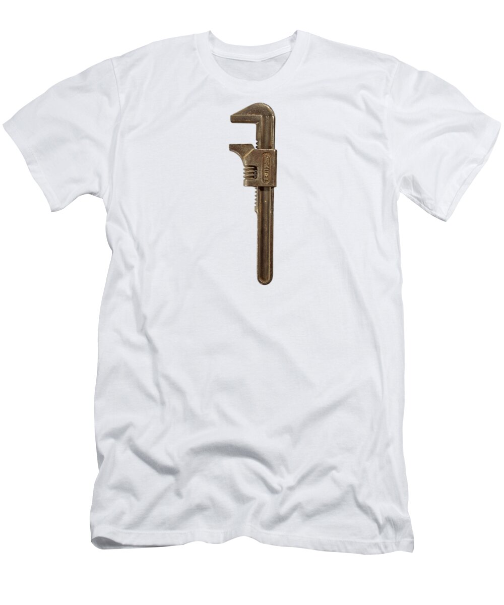 Ford T-Shirt featuring the photograph Antique Ford Adjustable Wrench by YoPedro