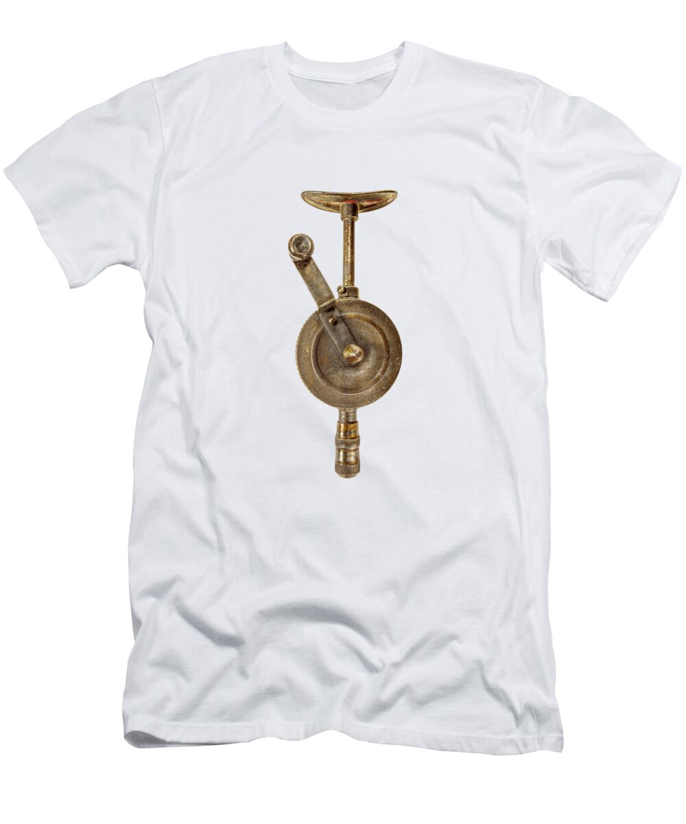 Antique T-Shirt featuring the photograph Antique Shoulder Drill Front Side by YoPedro