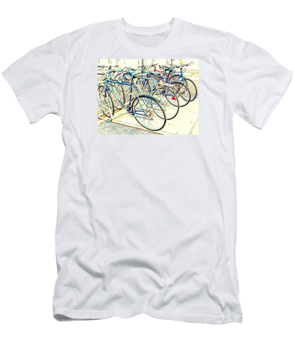 Marcia Lee Jones T-Shirt featuring the photograph Anyone For A Ride? by Marcia Lee Jones