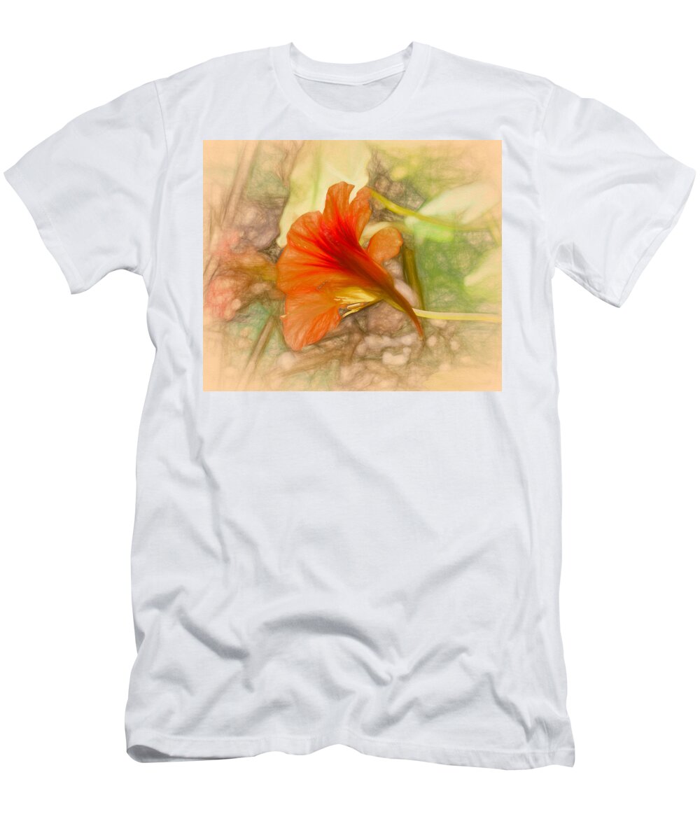 Artistic T-Shirt featuring the photograph Artistic red and orange by Leif Sohlman