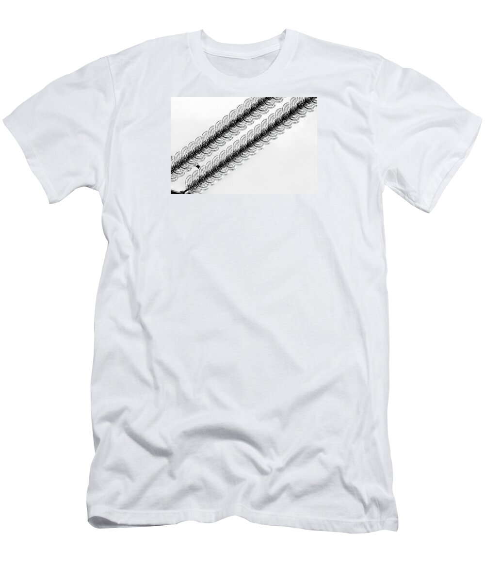 Bill Kesler T-Shirt featuring the photograph Insulators In Parallel by Bill Kesler