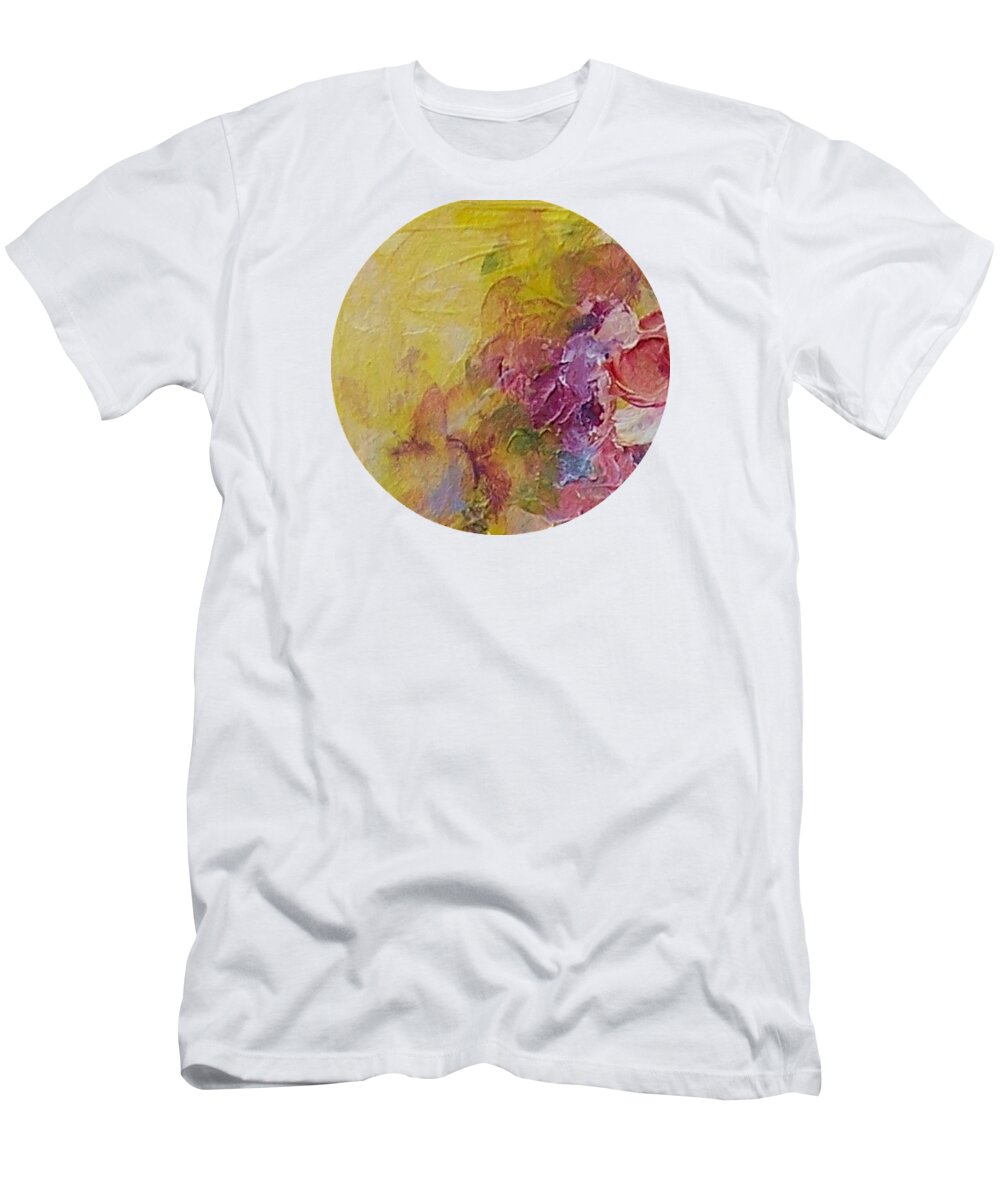 Floral T-Shirt featuring the painting Floral Still Life by Mary Wolf