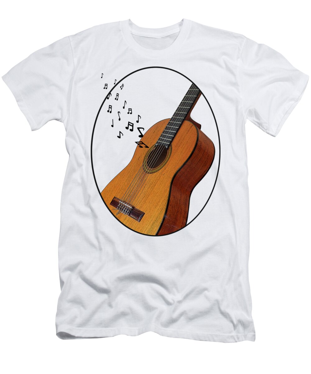 Acoustic Guitar Sounds T Shirt For Sale By Gill Billington