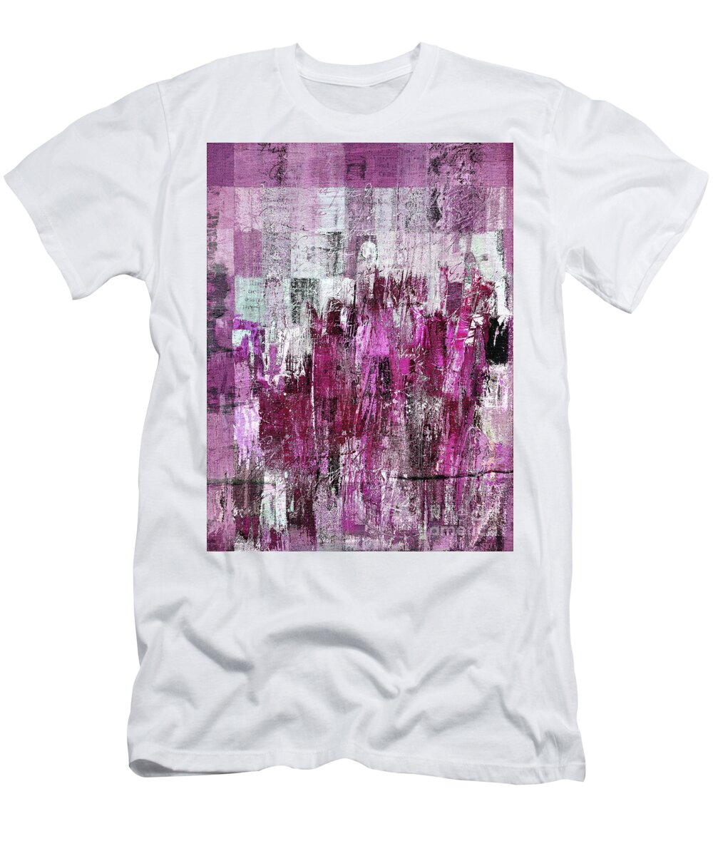 Abstract T-Shirt featuring the digital art Ascension - c03xt-165at2c by Variance Collections