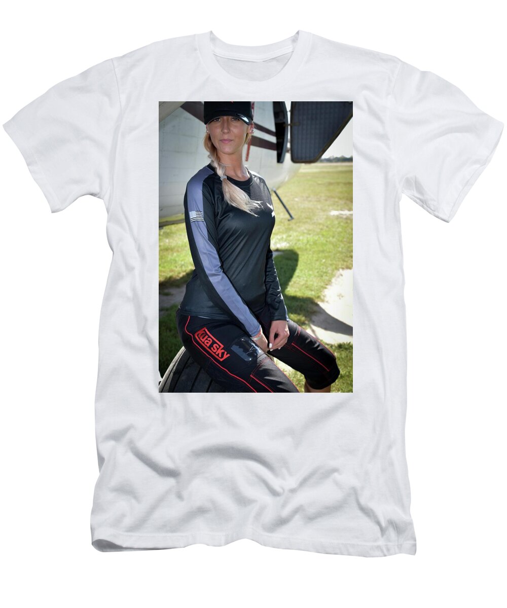 Swoop Pants T-Shirt featuring the photograph Ashley's Swoop by Larkin's Balcony Photography
