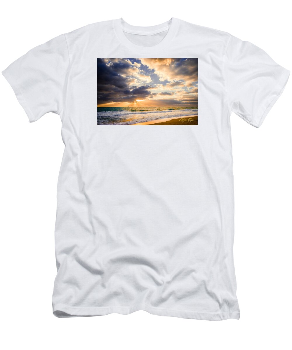 Florida T-Shirt featuring the photograph Atlantic Sunrise by Rikk Flohr
