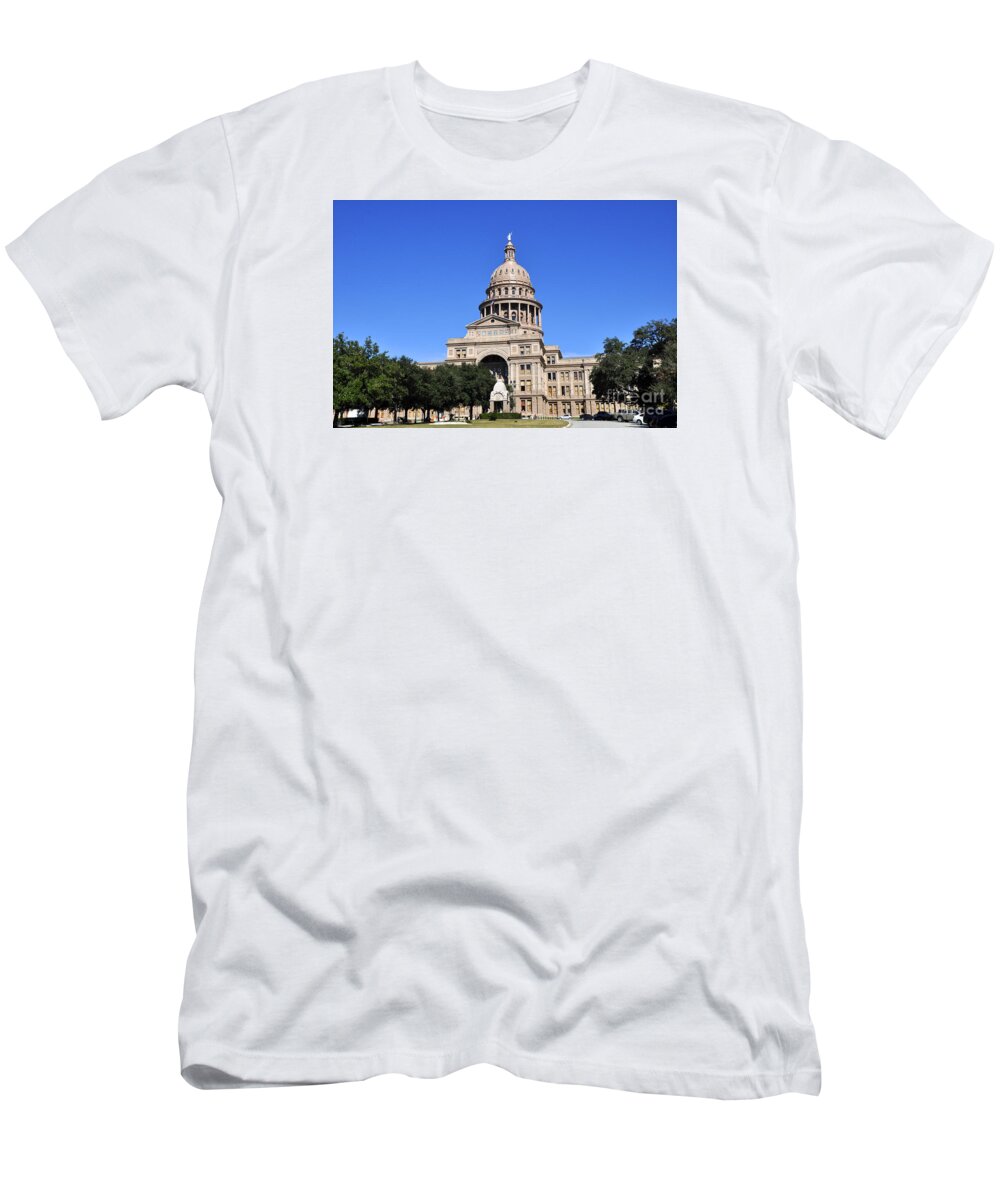 Austin State Capitol T-Shirt featuring the photograph Austin State Capitol by Andrew Dinh