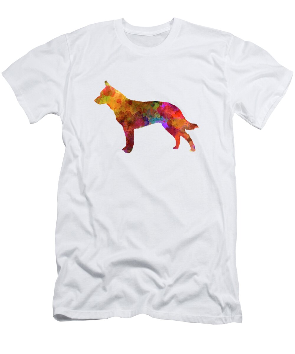 Australian Dog in watercolor T-Shirt by Romero Pixels