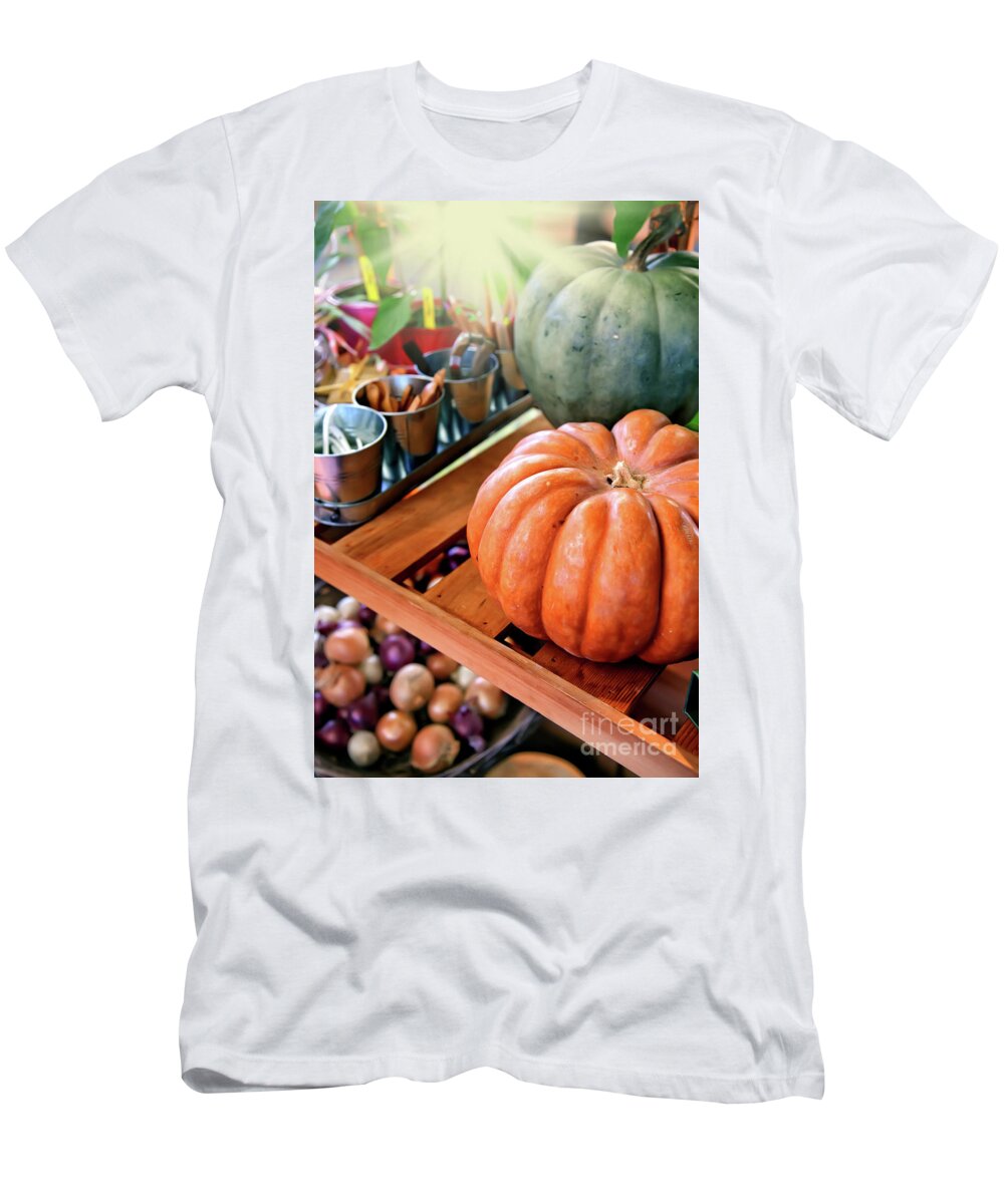 Autumn T-Shirt featuring the photograph Autumn Harvest by Ariadna De Raadt