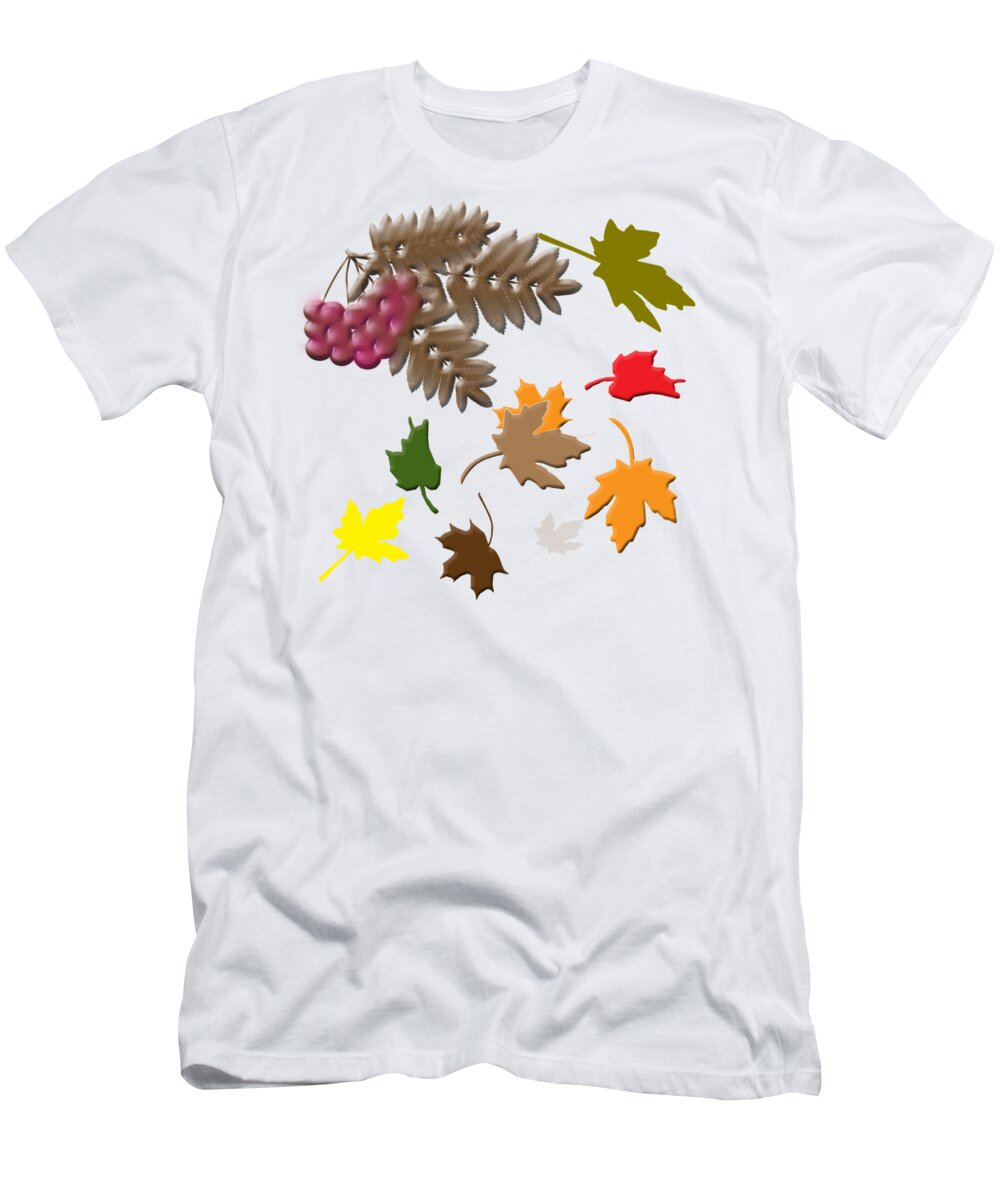 Autumn T-Shirt featuring the digital art Autumn by Judy Hall-Folde