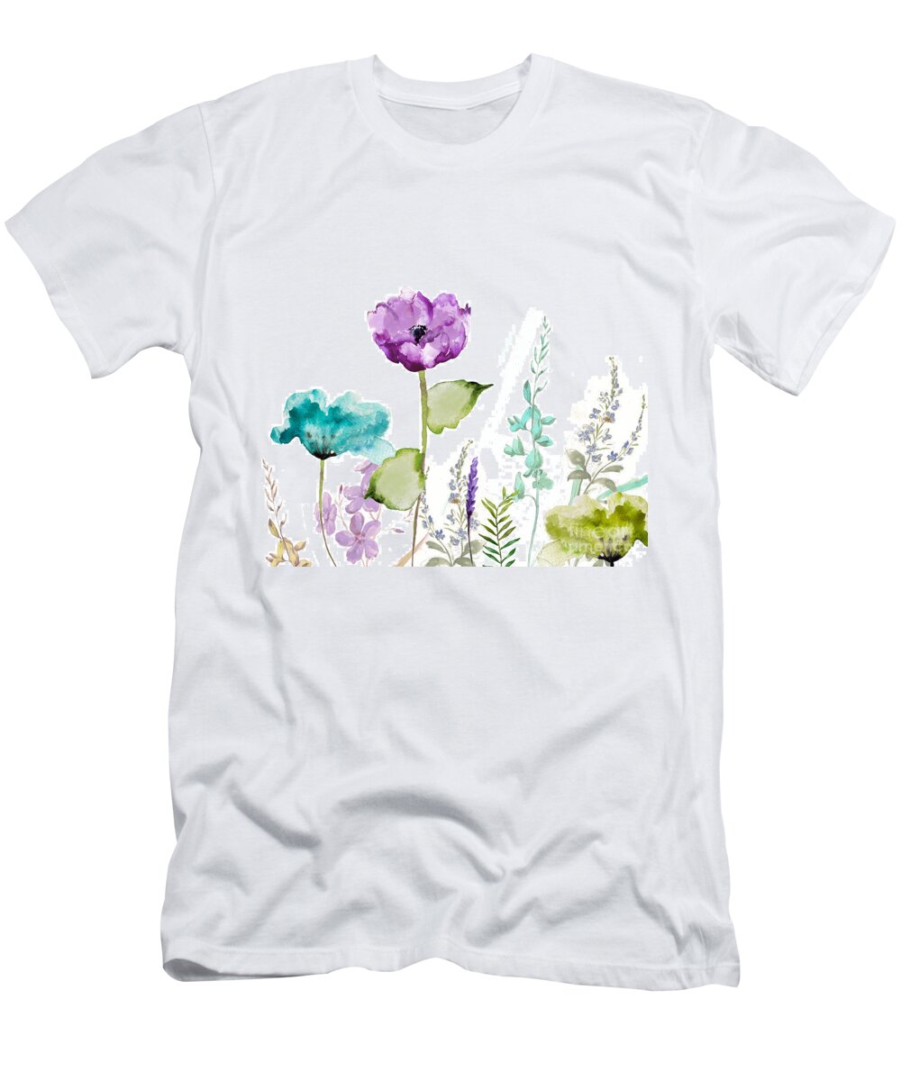 Garden T-Shirt featuring the painting Avril by Mindy Sommers