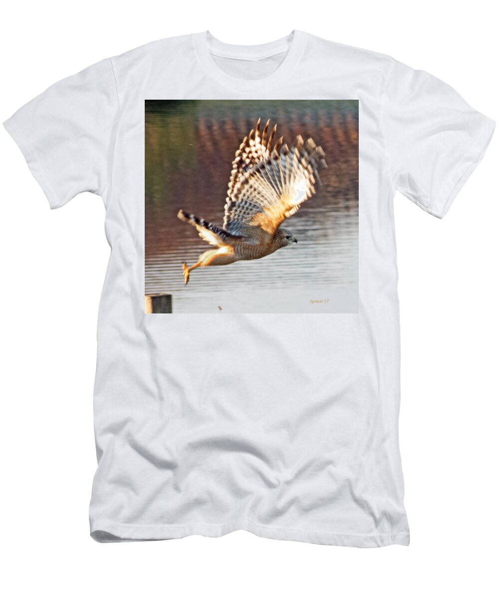Wildlife T-Shirt featuring the photograph Away by T Guy Spencer