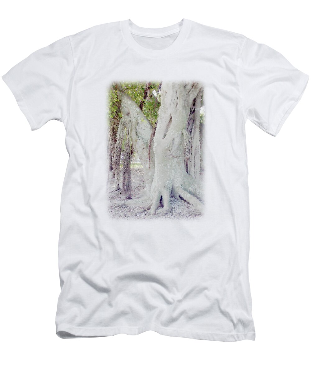 Banyan Companion T-Shirt featuring the digital art Banyan Companion by Anita Faye