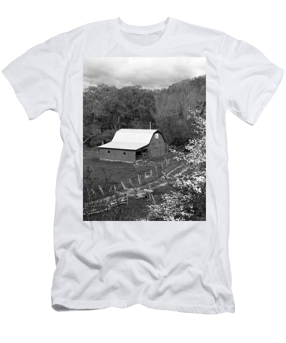 Old Barn T-Shirt featuring the photograph Barn 3 by Mike McGlothlen