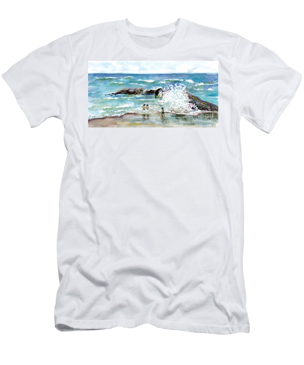 Beach T-Shirt featuring the painting Beach Amigos by Amy Kirkpatrick