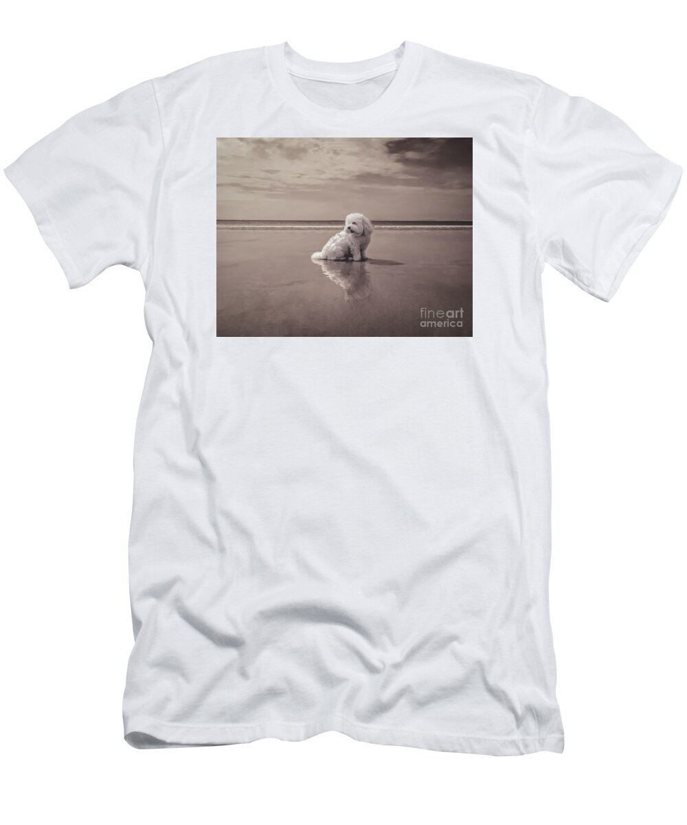 Beach Bum T-Shirt featuring the photograph Beach Bum by Charlie Cliques