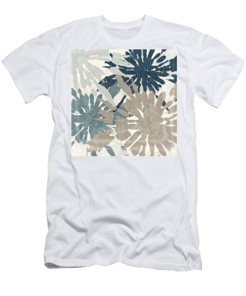 Ikat T-Shirt featuring the painting Beach Curry IV Ikat by Mindy Sommers