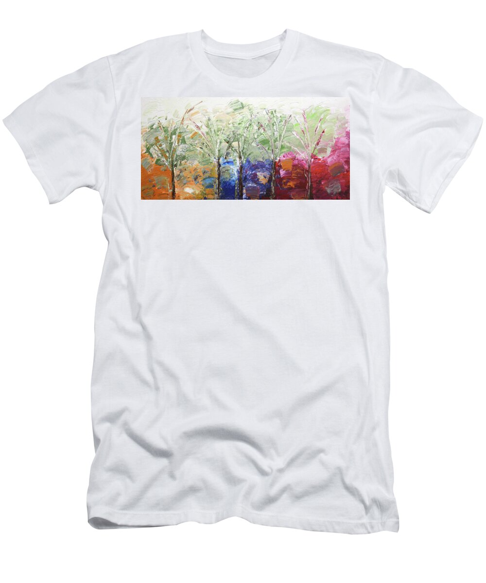 Beach T-Shirt featuring the painting Beach Day by Linda Bailey