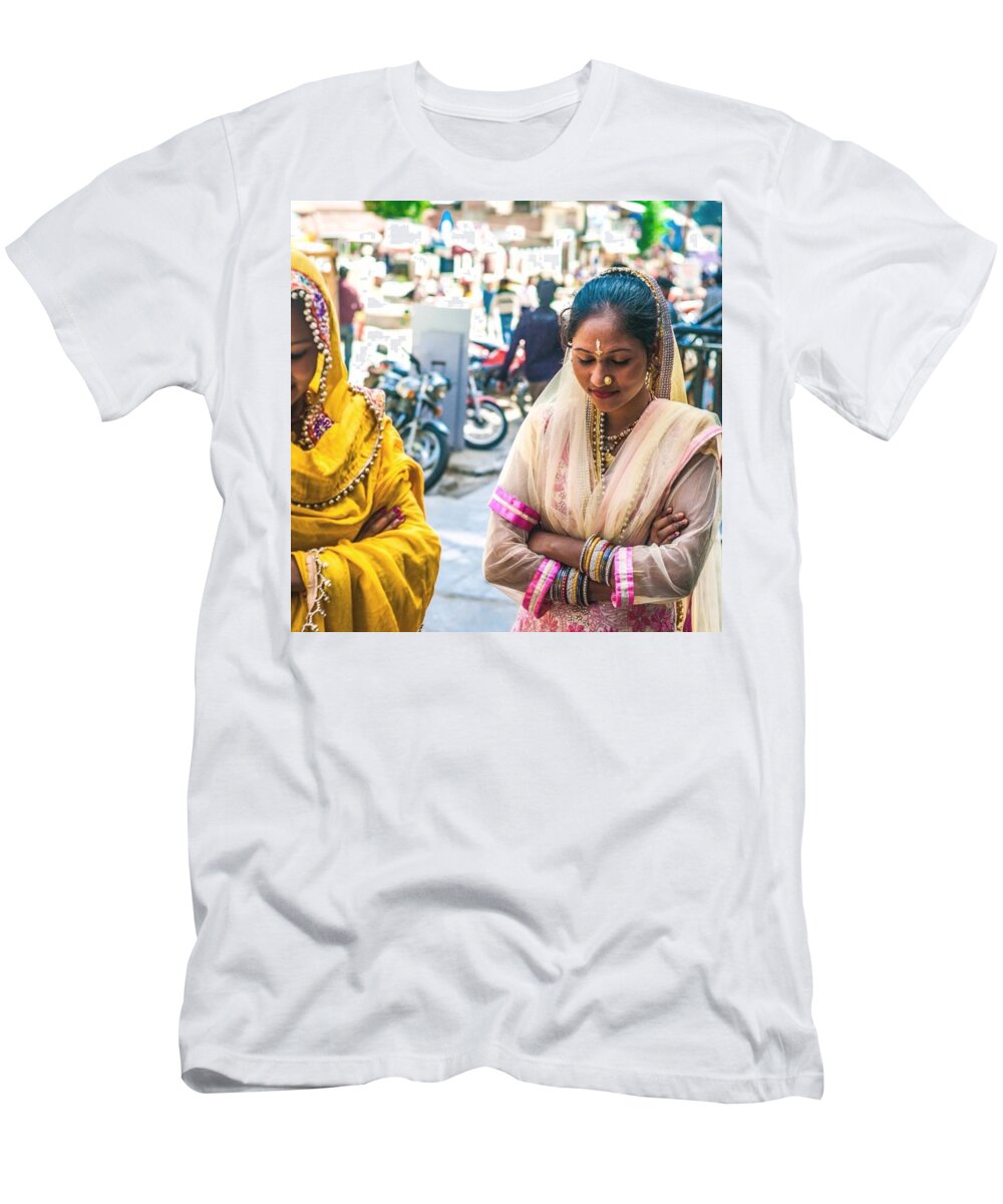 Textures T-Shirt featuring the photograph Beautiful India - Such Rich Culture! by Aleck Cartwright