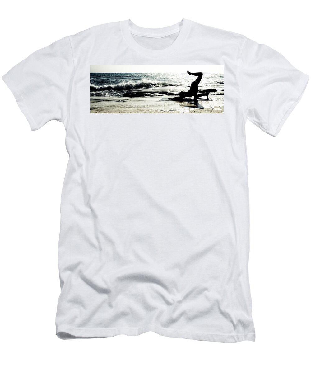 Beach T-Shirt featuring the photograph Become One by Stelios Kleanthous