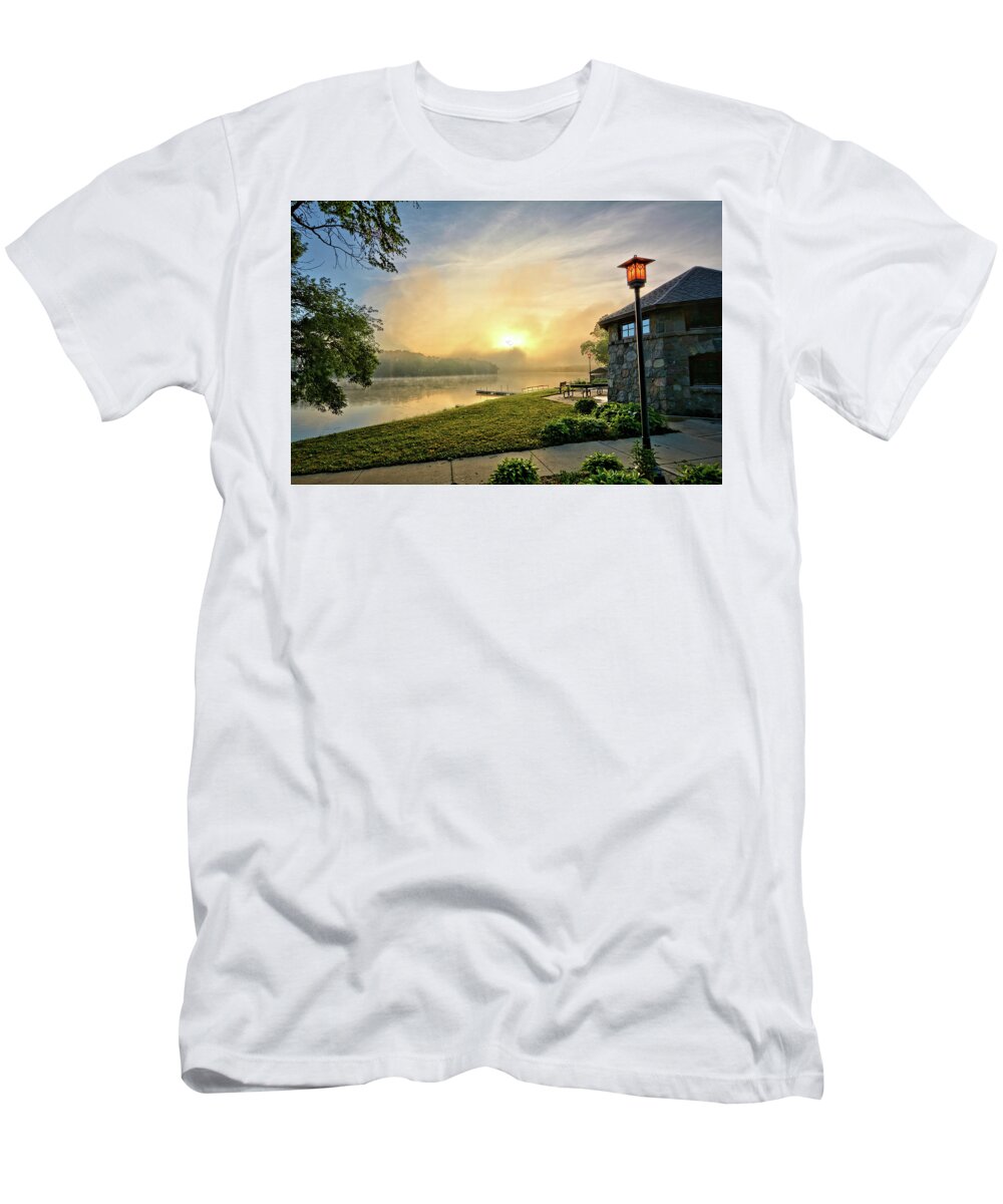 Sunrise T-Shirt featuring the photograph Beeds Lake Sunrise by Bonfire Photography