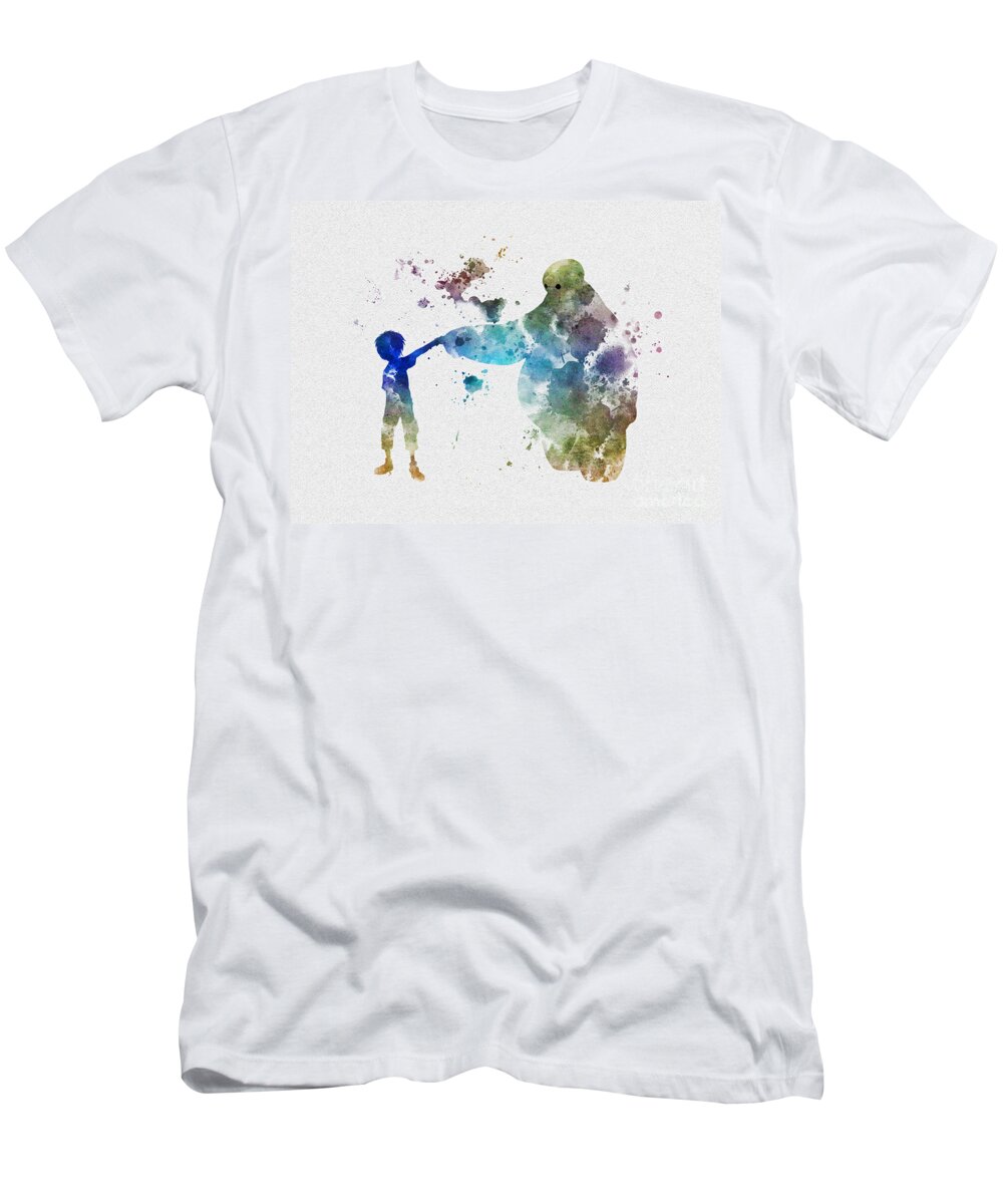 Big Hero 6 T-Shirt featuring the mixed media Big Hero 6 by My Inspiration