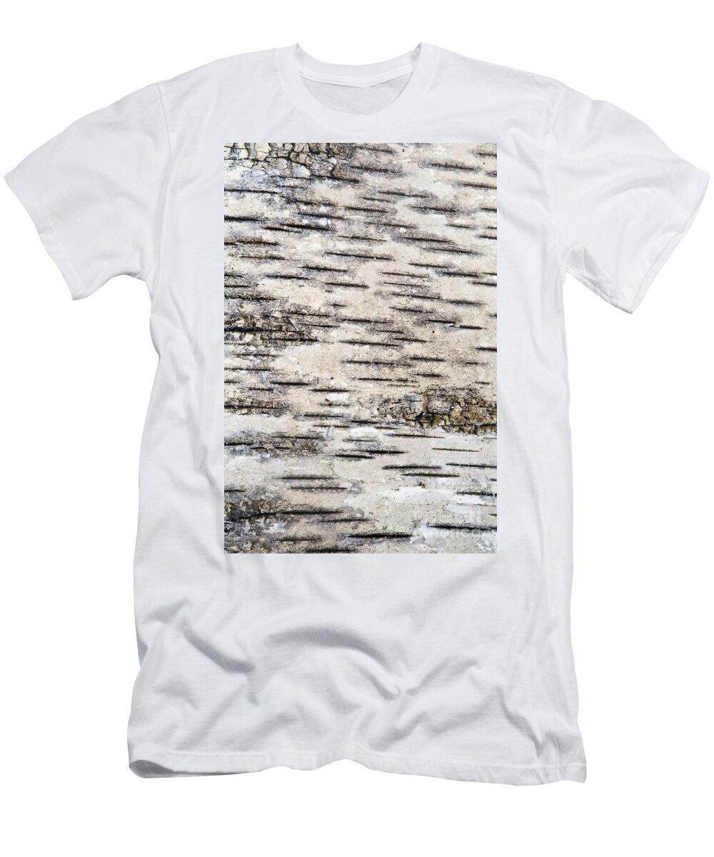 Abstract T-Shirt featuring the photograph Birch Bark by Bill Brennan - Printscapes