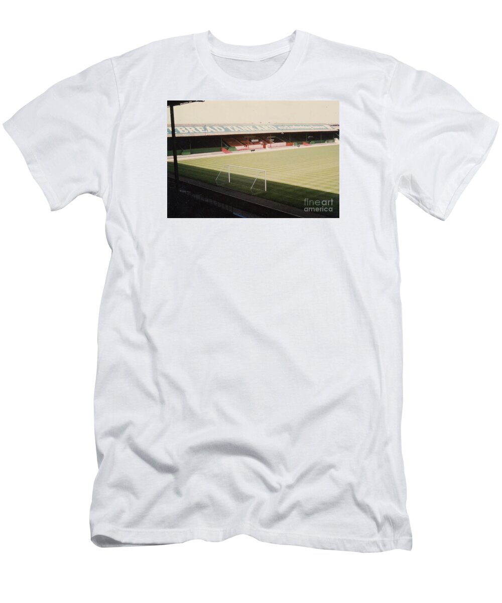  T-Shirt featuring the photograph Blackpool - Bloomfield Road - West Stand 1 - 1969 by Legendary Football Grounds