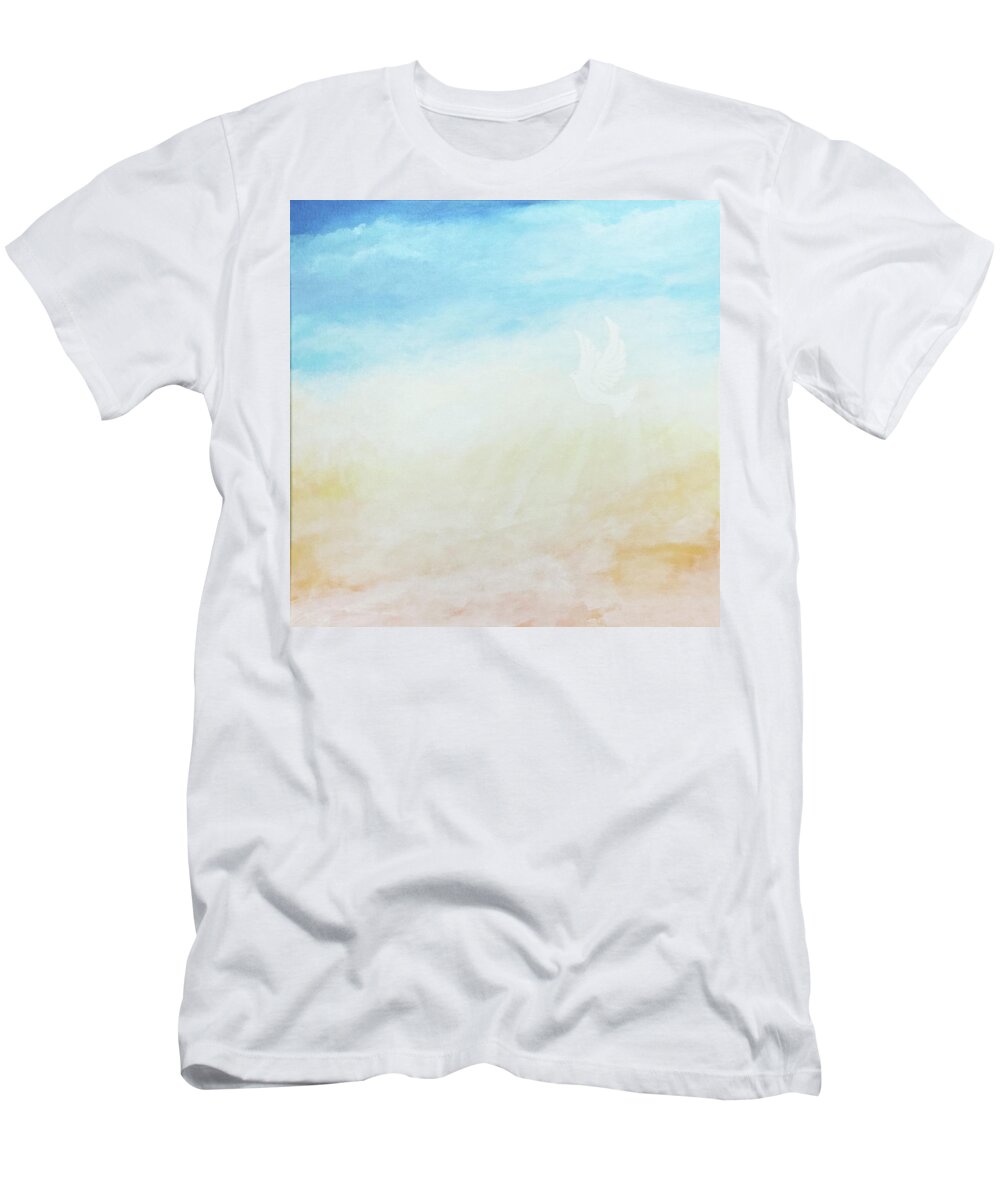 Blessing T-Shirt featuring the painting Blessed by Linda Bailey