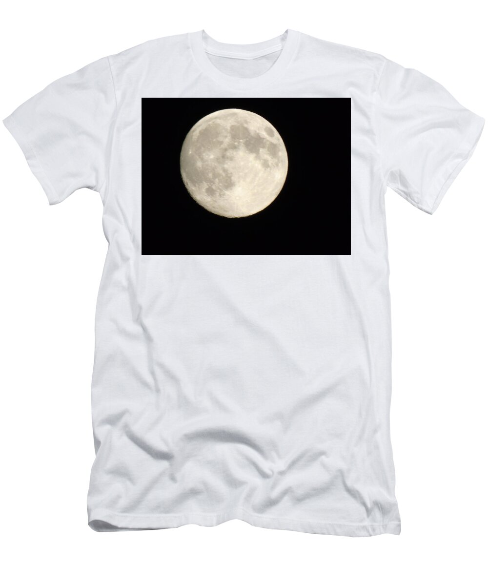 Moon T-Shirt featuring the photograph Blood moon by Yohana Negusse