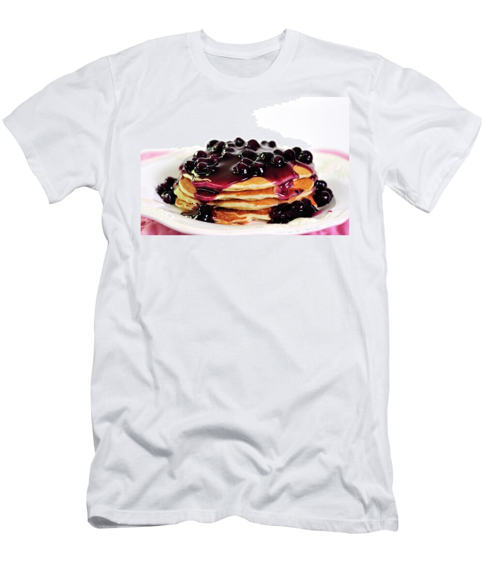 Blueberry Pancakes T-Shirt featuring the photograph Blueberry Pancakes by Betty LaRue