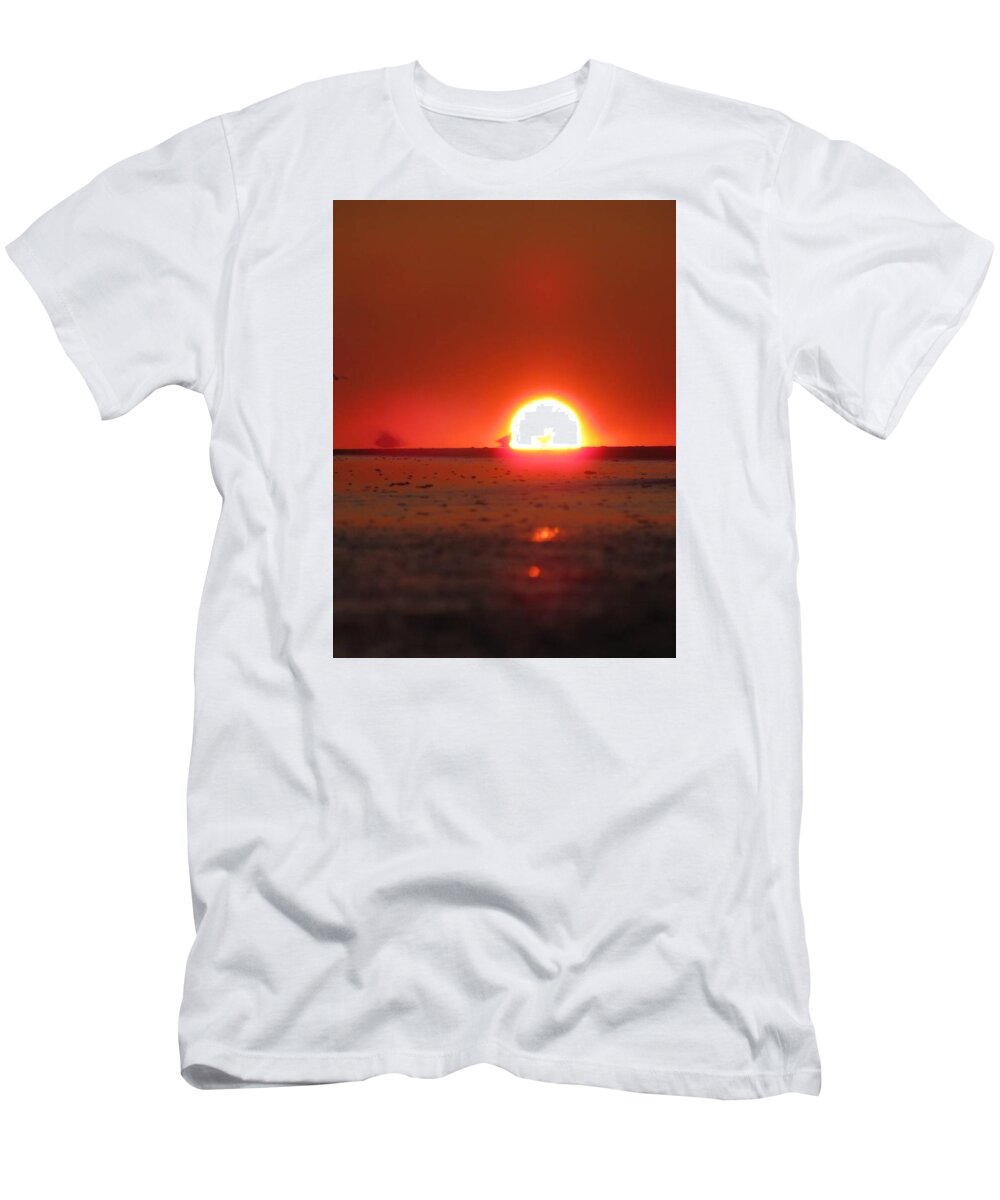 Sun T-Shirt featuring the photograph Blurred Lines by Laura Henry