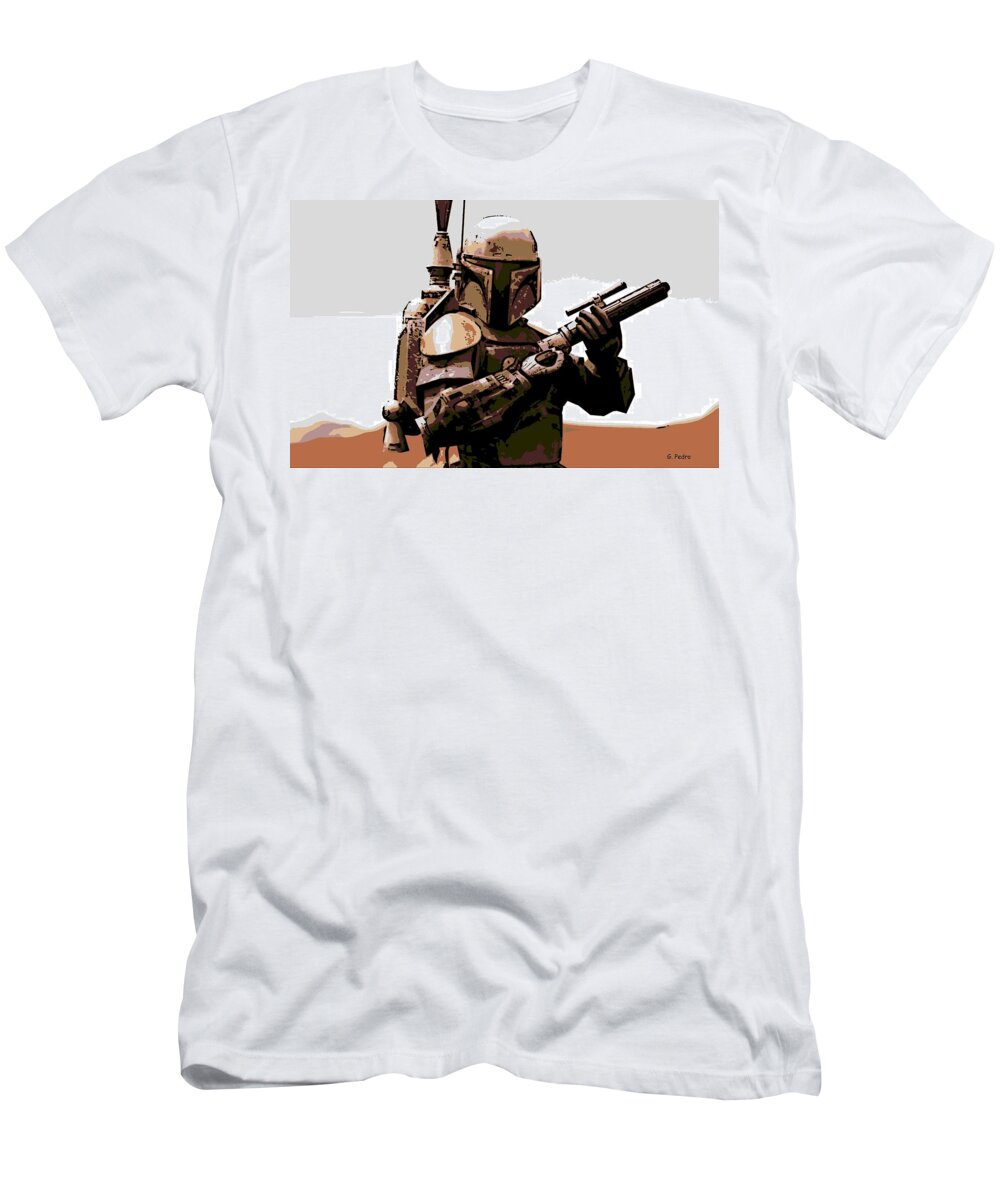 Star Wars T-Shirt featuring the photograph Boba Fett by George Pedro