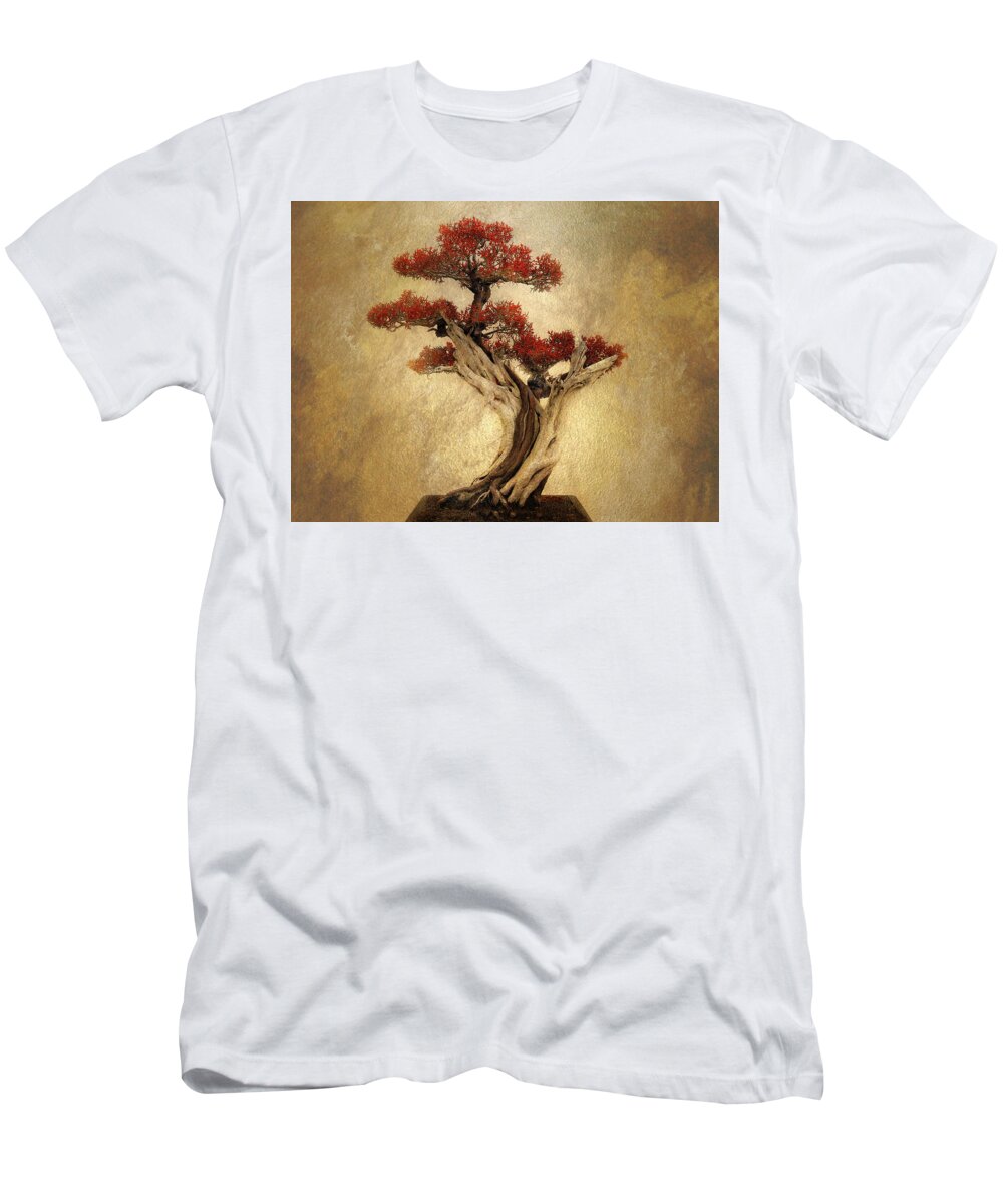 Bonsai T-Shirt featuring the photograph Bonsai Pine by Jessica Jenney