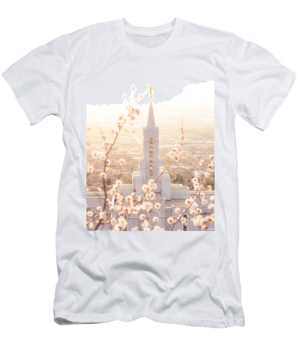 Bountiful Temple T-Shirt featuring the photograph Bountiful Temple Blooms by Emily Dickey