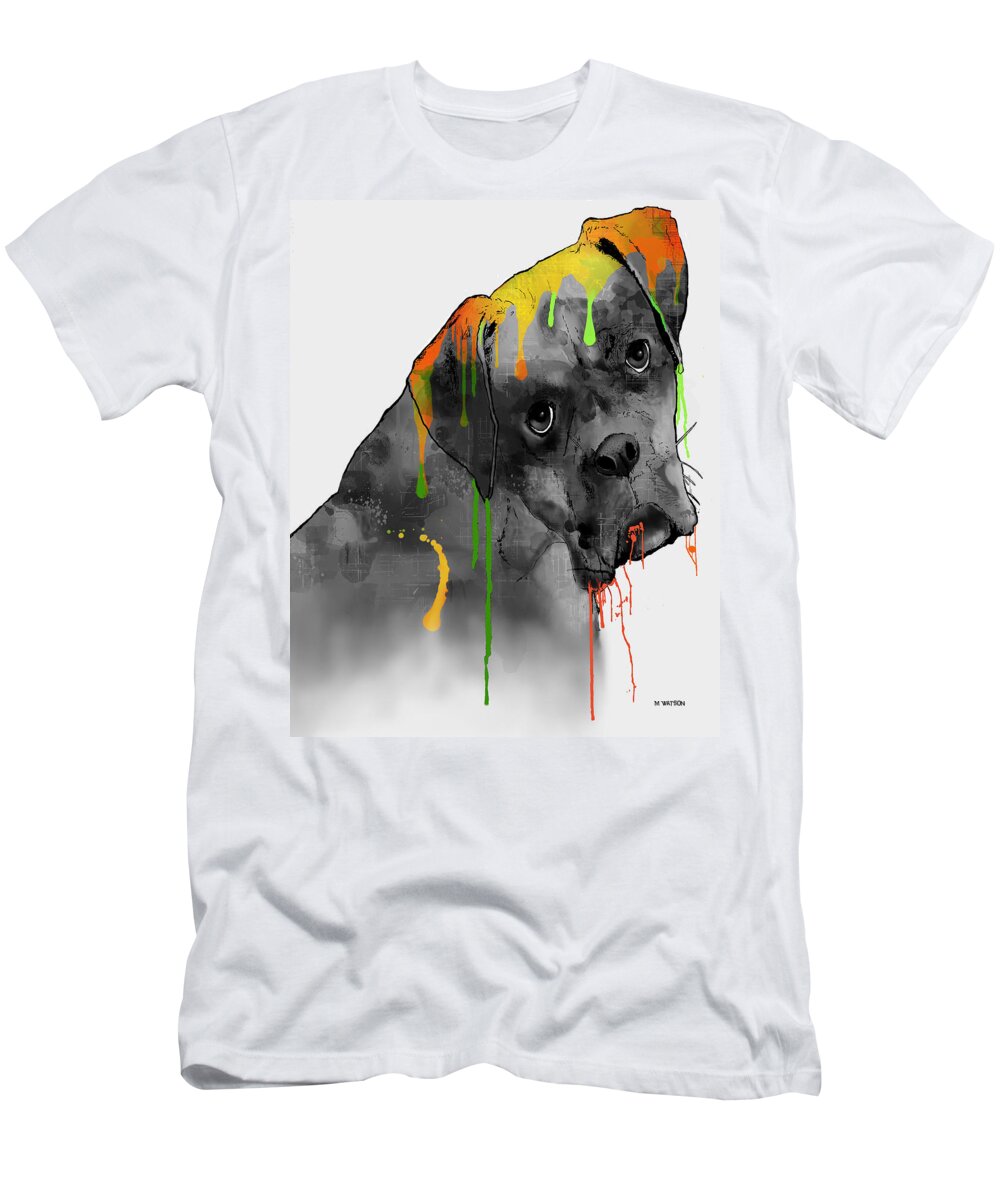 Boxer T-Shirt featuring the digital art Boxer by Marlene Watson