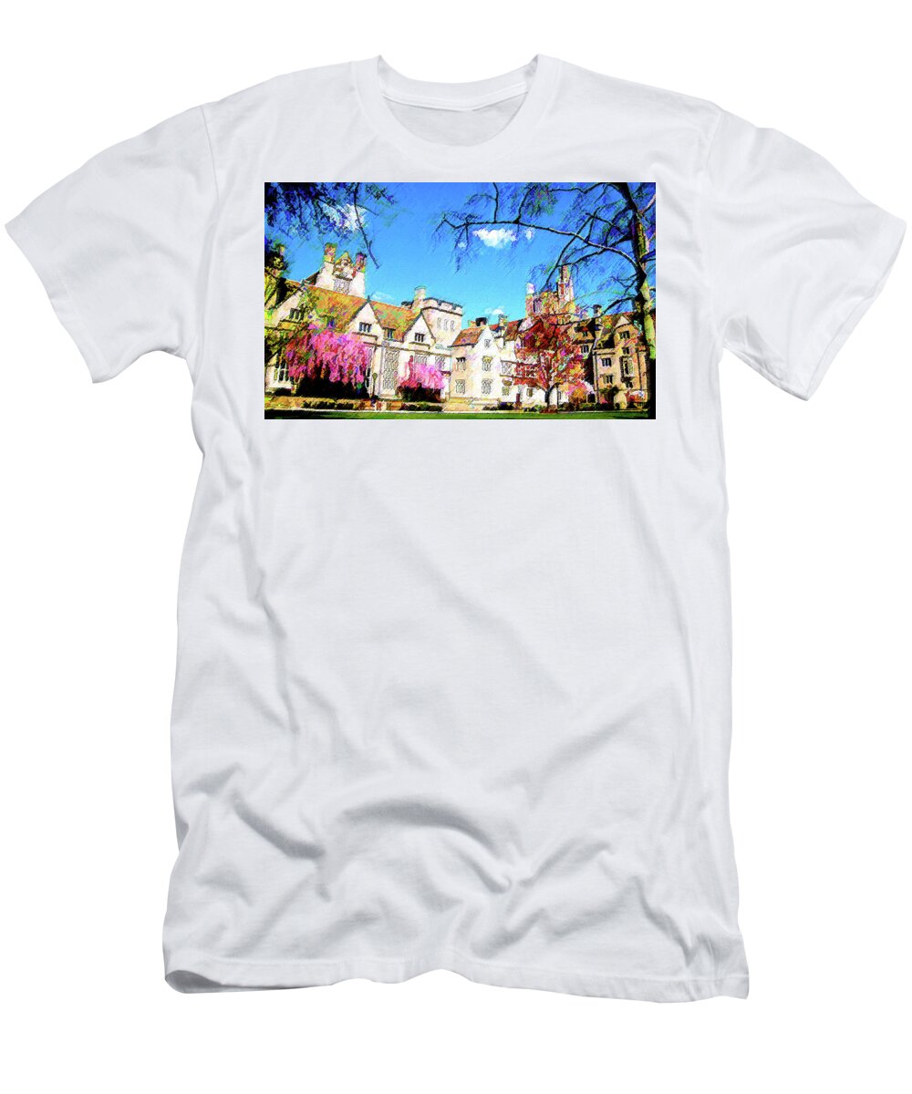 Yale University T-Shirt featuring the photograph Branford by DJ Fessenden