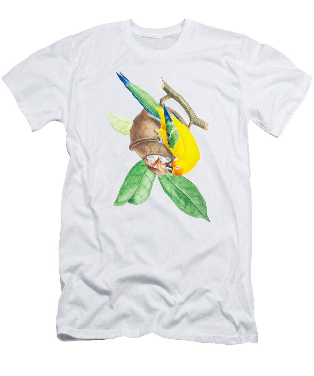 Brazilian T-Shirt featuring the painting Brazilian Parrot by Philip Ralley