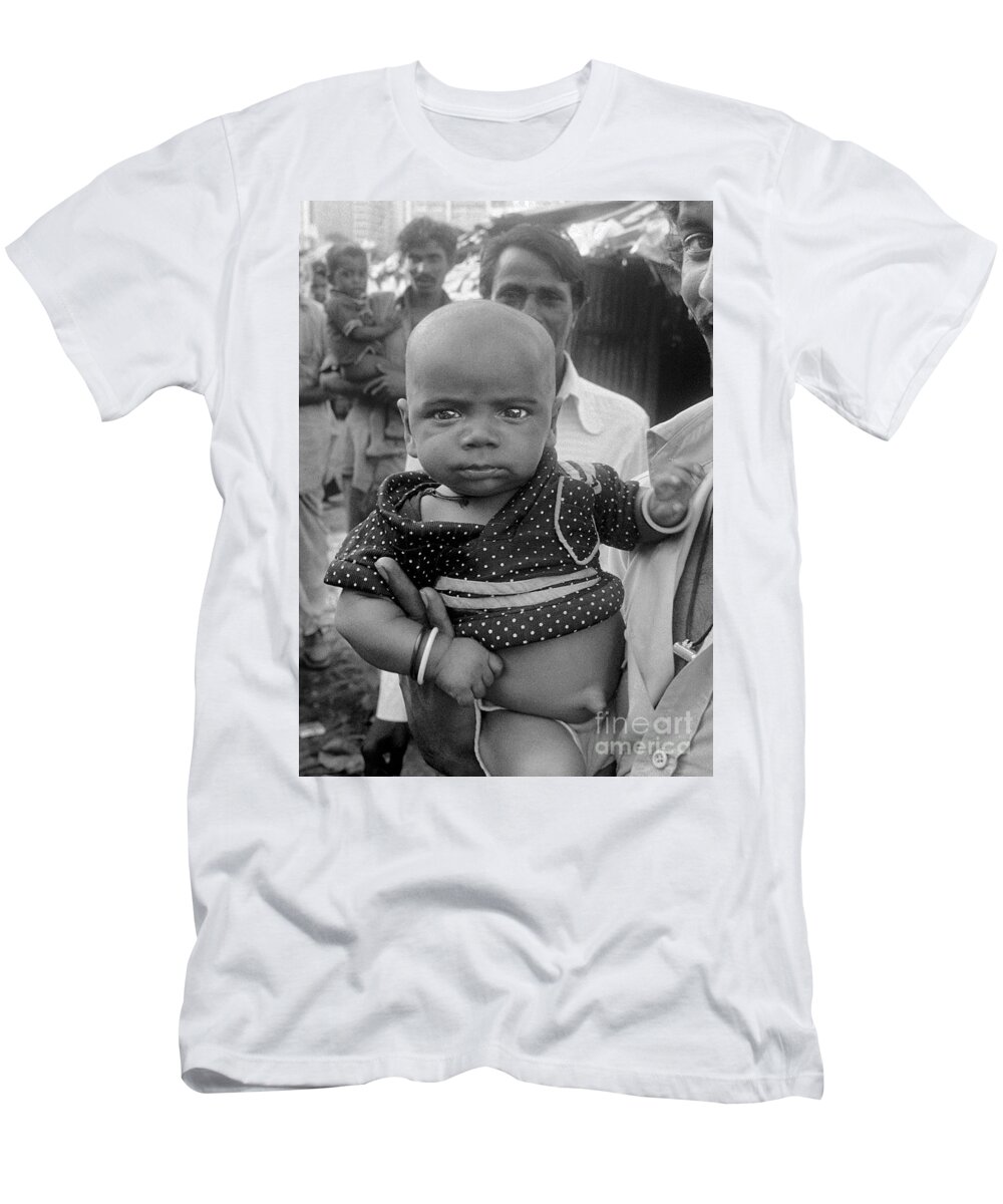 Buddha Baby T-Shirt featuring the photograph Buddha Baby, Mumbai India by Wernher Krutein