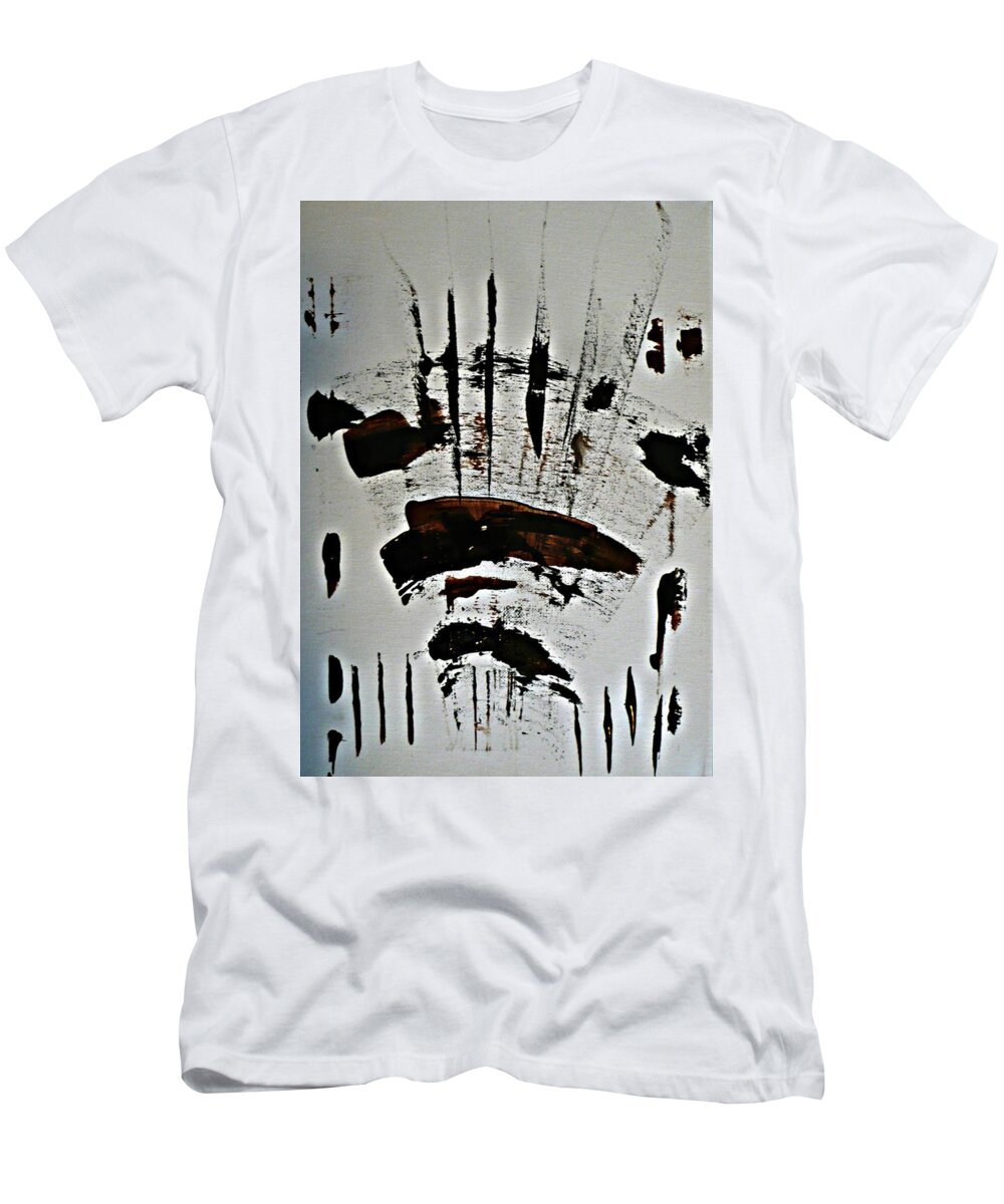 Buffalo T-Shirt featuring the painting Buffalo Run by 'REA' Gallery