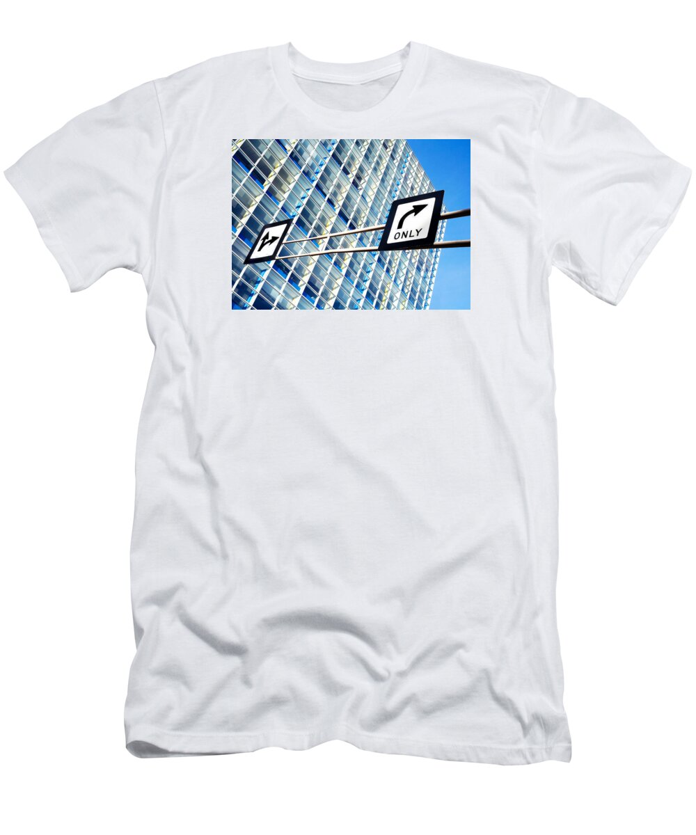 Architecture T-Shirt featuring the photograph Business Decisions by Todd Klassy