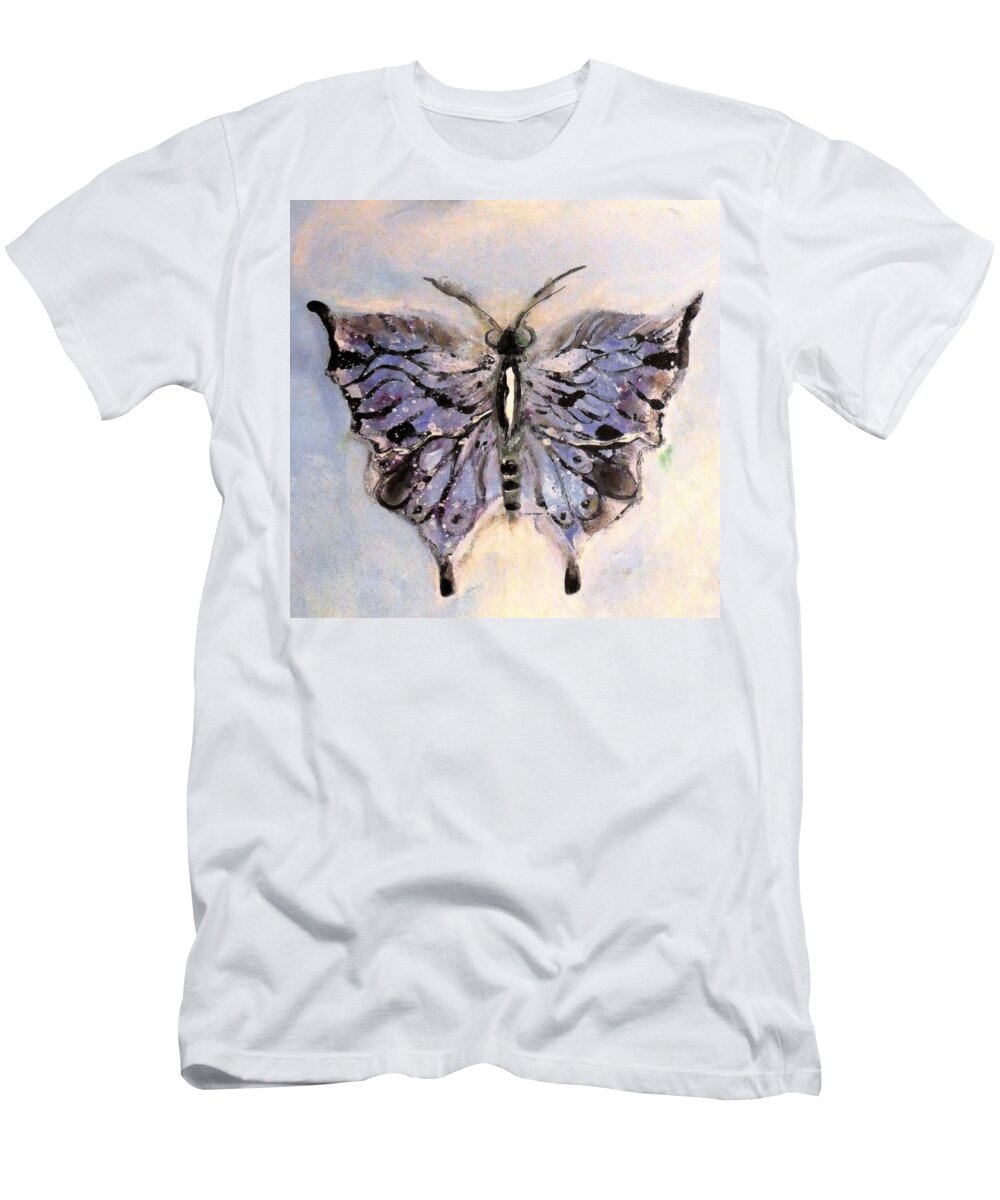 Butterfly T-Shirt featuring the digital art Butterfly Study By Lisa Kaiser by Lisa Kaiser