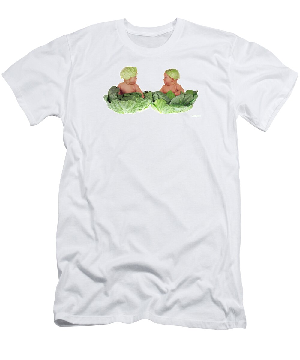Baby T-Shirt featuring the photograph Cabbage Kids by Anne Geddes
