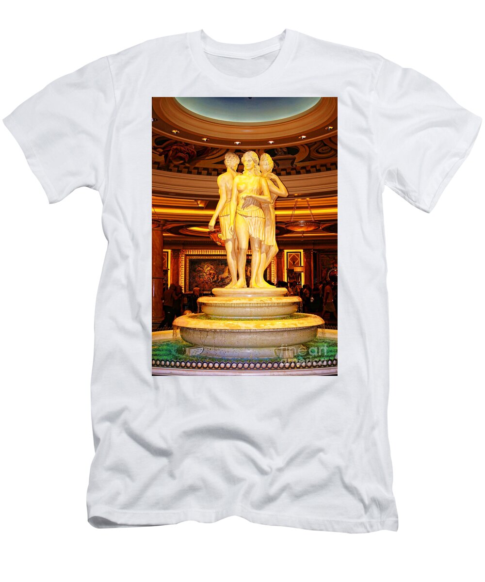 Caesars Palace T-Shirt featuring the photograph Caesars Palace by Mariola Bitner