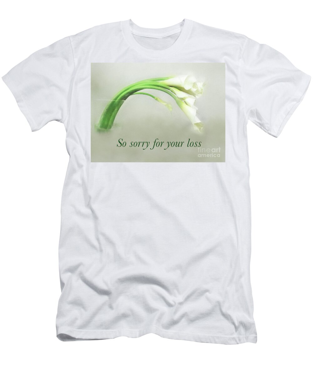 Callas T-Shirt featuring the photograph Calla Thoughts by Marilyn Cornwell