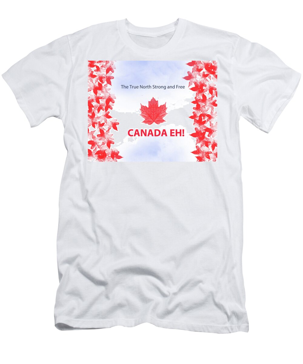 Canada Day 2016 T-Shirt featuring the digital art Canada Day 2016 by Trilby Cole