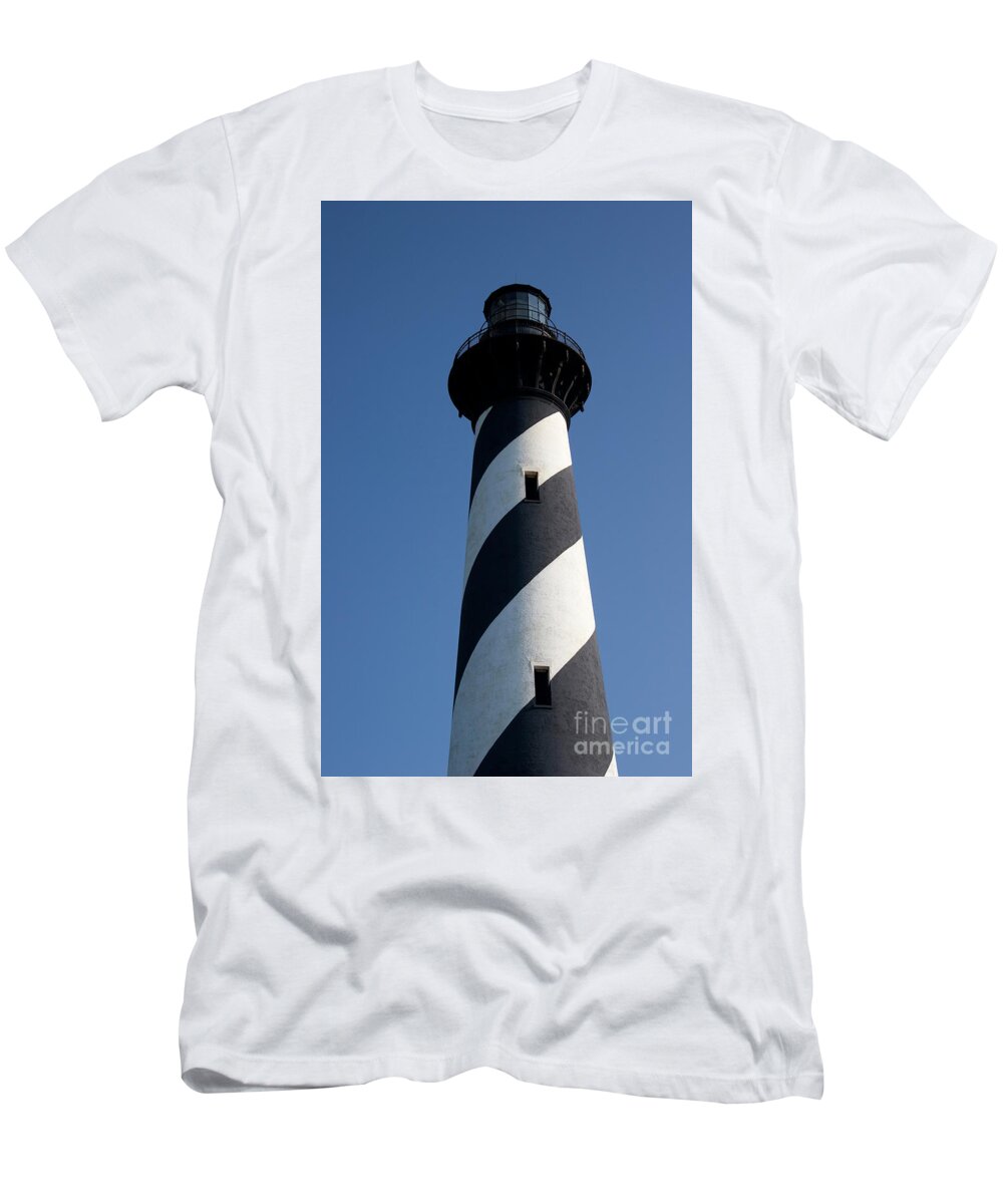 Cape Hatteras T-Shirt featuring the photograph Cape Hatteras Tower Top by Jill Lang