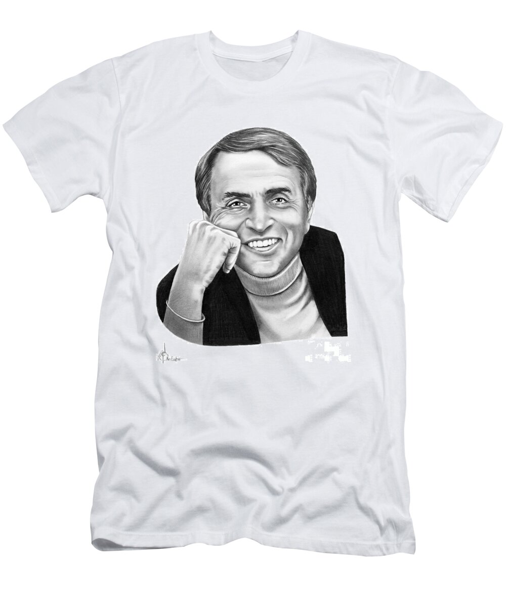 Carl Sagan T-Shirt by Murphy Elliott - Murphy Art Elliott - Website