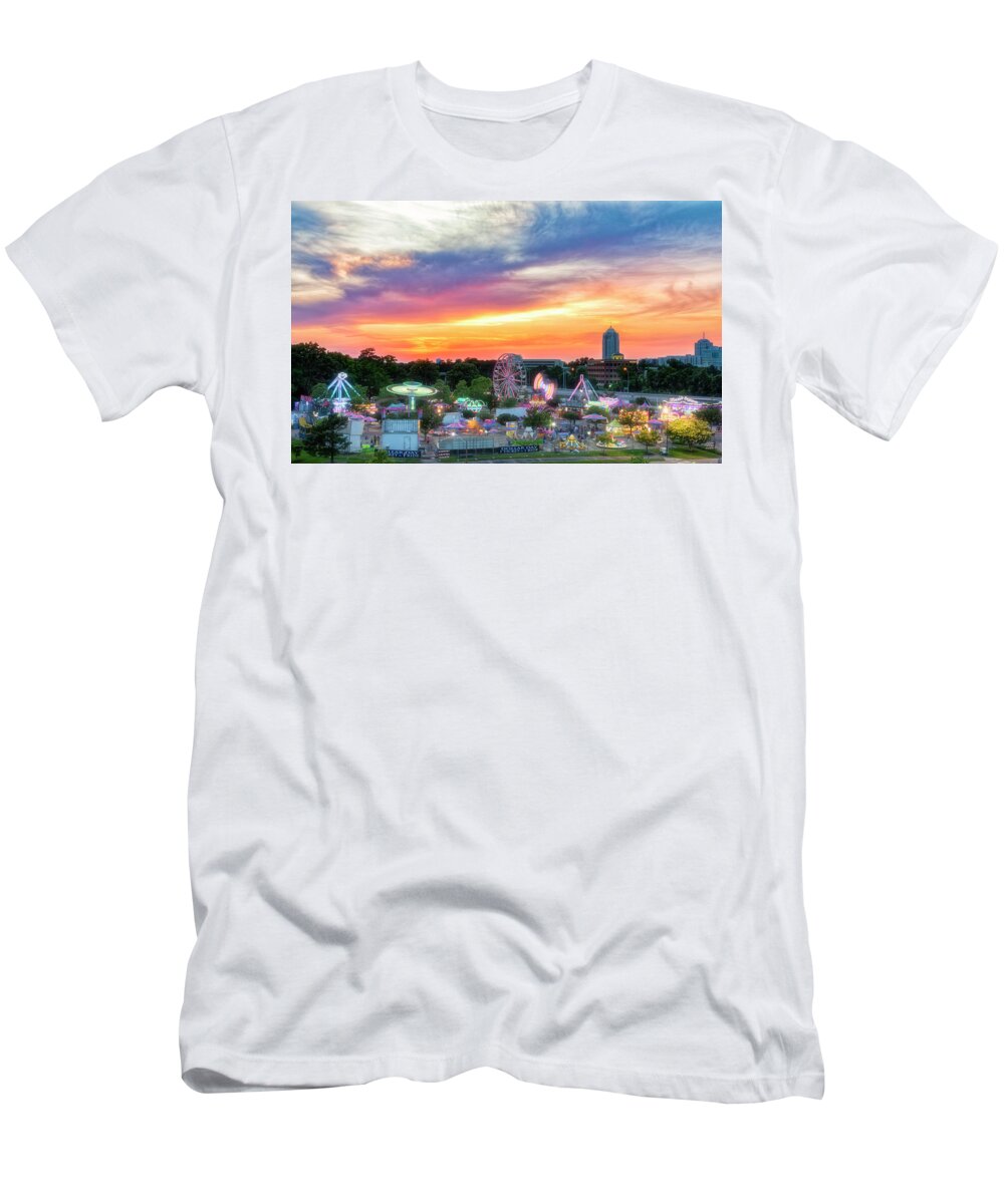 Carnival Ride T-Shirt featuring the photograph Carnival Ride by Russell Pugh